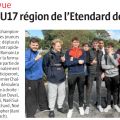 Les U17 Région de l'Etendard débutent fort